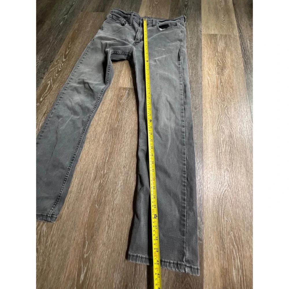 Levi's 511 Slim Fit Jeans Mens 34x32 Gray Faded Stretch Denim Pants‎